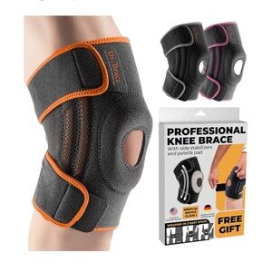 🎁🎁🎁
Professional Knee Brace wrap with Orange Trim